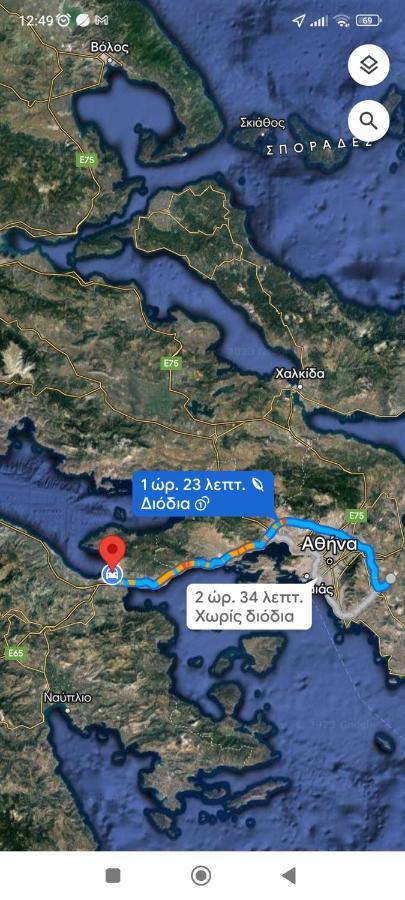 Studio Poseidonia Apartment 75Sqm Corinth Canal エクステリア 写真